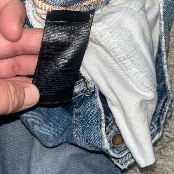 All Saints Jo Straight Leg Jeans W27 - Picture 5 of 14